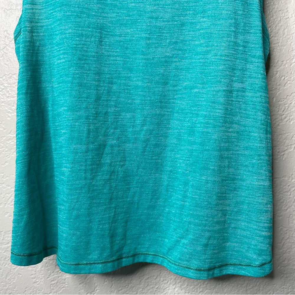 Lululemon Glide and Stride Tank Heathered Viridian Green Workout Top - Picture 7 of 12